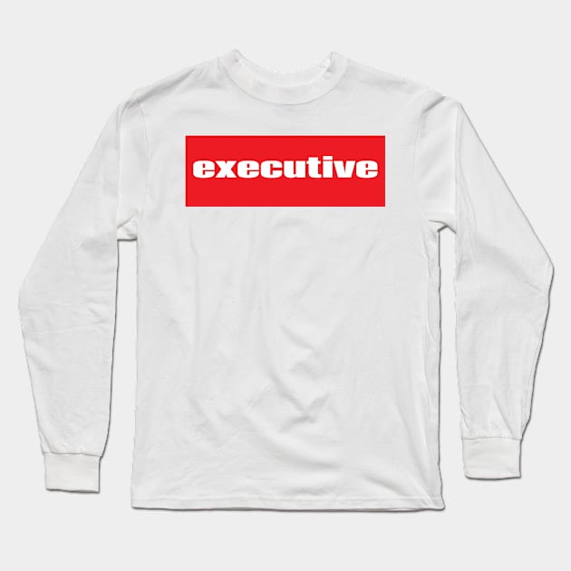 Executive Long Sleeve T-Shirt by ProjectX23 Orange